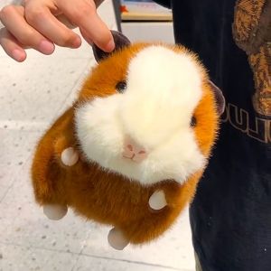 25CM Cute Guinea Pig Plush Toys Soft Stuffed Cartoon Simulation Animal Doll Lifelike Mouse Rats Toy Furry Pillow Kids Xmas Gifts