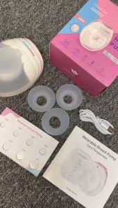 Happymomi Pompa Asi Elektrik Otomatis BPA Free Breast Pump Electric Wireless Portable Pumping Lebih Cepat Tanpa Rasa Sakit Original