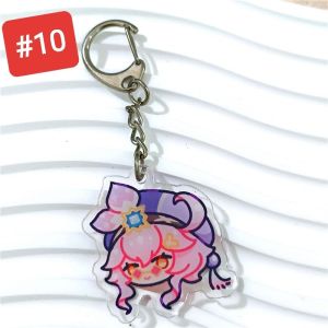 Genshin Double Layer Acrylic Keychain Key Holdet Key Chain Diy Pencil School Beg 双面原神卡通亚克力钥匙扣钥匙圈动漫游戏 礼物 Hadiah Kanak K2