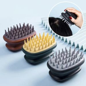 Silicone Hair Brush Massage Brush Non Damaging To Skin and Scalp Anti Itch Brush