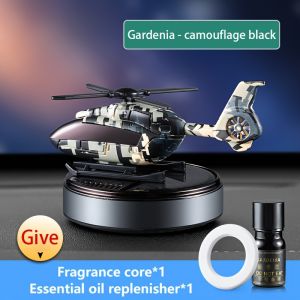 Car Solar Powered Rotation Helicopter Airplane Air Freshener Solar Helicopter Interior Perfume Trim Diffuser Rotary Aromatherapy