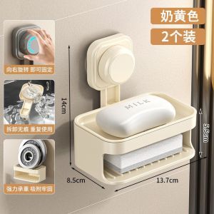 Hộp Đựng Xà Phòng Gắn Tường Hút Mạnh Hộp Đựng Xà Phòng Hai Lớp Hộp Đựng Xà Phòng Bằng Nhựa Hộp Đựng Xà Phòng Treo Tường Kiểu Scandinavia