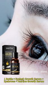 100% Natural Castor Oil Eyebrow Growth Serum: Thicker Lashes & Eyebrows in 7 Days