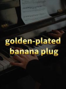 YYTCG 4Pcs 24K Copper Gold Plated Banana Connector Speaker Plug 4.5mm Banana Jack to Match 4.5mm Within Lead