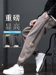 Quần Bảo Vệ Bom Tấn Chim Gõ Kiến Quần Lót Nhung Cho Nam Đi Làm Mẫu Mới Mùa Thu Đông Dáng Rộng Bo Gấu