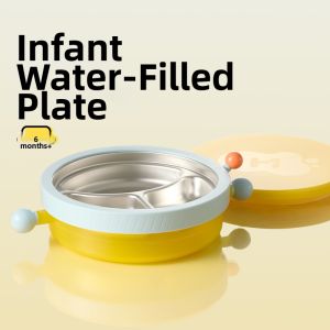 GNAUHBABY | Suction Division Self-Feeding Insulated Baby Plate