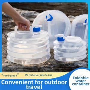 Foldable Portable Plastic Water Bucket with Tap