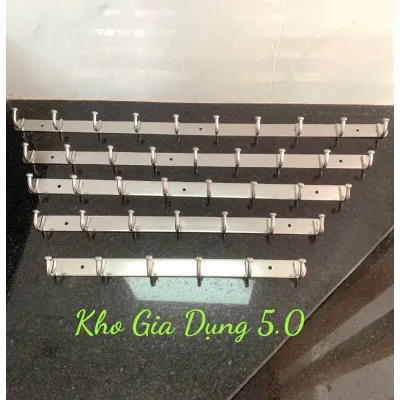 [ĐẢM BẢO CHẤT LƯỢNG]MÓC TREO TƯỜNG INOX MÓC TREO QUẦN ÁO GẮN TƯỜNG TỪ 6 MÓC ĐẾN 10 MÓC INOX