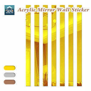 Mirror Wall Sticker Line 3D Metal Stainless Steel Decorative Strip Ceiling Line Household Indoor Hotel Bar KTV Decals