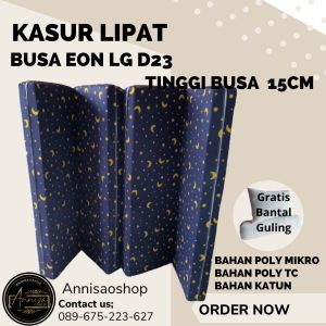 Kasur lipat/Kasur lantai/Kasur busa inoac eon bergaransi 10th tinggi 15cm gratis bantal guling isi