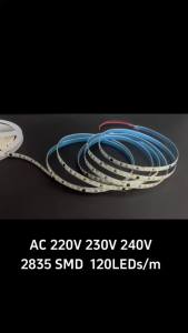 12V 24V 220V 10m 5m SMD2835 LED Strip Home Lamp Strip Decor Colorful Flexible Lamp Bar TV Background Home Decoration 120LEDs/m