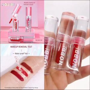 Terima kasih sudah berbelanja di NOBB Cosmetics Official Store! Kami hadir dengan NOBB! New Powdery Lip Cream Matte Smudge-Proof - 3Pcs Lip Cream. Lip cream ini memiliki tekstur bubuk yang lembut seperti sutra saat diaplikasikan. Tersedia dalam varian N1#Cranberry color, N2#Black tea color, dan N3#Cherry color. Lip cream ini tahan air dan memberikan hasil matte yang beludru. Cocok digunakan untuk usia 15 tahun ke atas. Jangan lupa kunjungi halaman beranda kami untuk produk dan penawaran menarik lainnya.