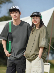 Wood soon | Casual Comfortable Short Sleeve T-shirt Loose Round Collar