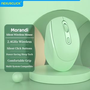 NexusClick Bluetooth Silent Click Wireless Mouse Adjustable DPI Ergonomic Optical Gaming Office Mice Battery Powerd for Computer