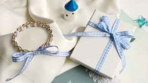 50 Yards 10mm Gingham Ribbons for Wedding Christmas Party Decorations Gifts Wrapping DIY Crafts Bow Hair Plaid Ribbon Packaging