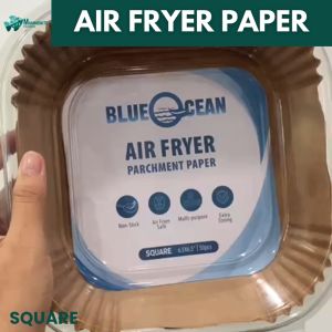 50 PCS Air Fryer Parchment Paper Square 2 Sizes: 16x16cm and 20x20cm