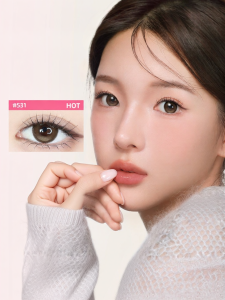 Kính áp tròng dùng một ngày màu LEMONADE 10 đôi nâu tự nhiên cho nữ điều chỉnh cận thị silicone hydrogel đeo thoải mái kiểu mắt thiên thần