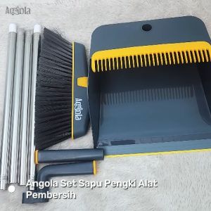 Angola Broom Set Dustpan D09 Set Sapu Pengki Alat Pembersih / Set Sapu Lantai Rumah