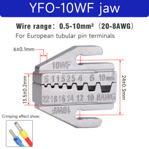 Kìm Bấm YFO 9 Inch Dụng Cụ Ép Đầu Cos Bằng Tay Cho Thợ Điện Làm Từ Thép Hợp Kim Dành Cho Người Lớn (nam/nữ)