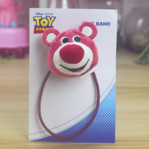 Cute Bear Strawberry Doll Plush Toy Cartoon Keychain Lovely Bear Hair Tie Laosu Bear Doll Hanging Decoration for All Ages