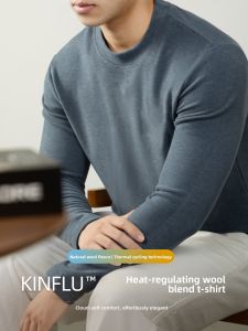 PERDONTOO | Thermal Wool Fleece Long Sleeve T-Shirt Heavy Warm All-in-one Underwear