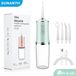 Máy Tăm Nước Điện Thông Minh Cầm Tay Với 4 Vòi Phun 3 Chế Độ Có Thể Sạc Lại Dụng Cụ Làm Sạch Răng Miệng Cho Du Lịch Và Sử Dụng Hàng Ngày
