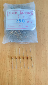 Resistor 1/4watt 390 Ohm R 1/4 390R (500 pcs)
