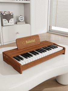 Babefat Childrens Wooden Piano Toy Baby Electronic Keyboard Gift for Boys And Girls One Year Old Birthday Musical Instrument