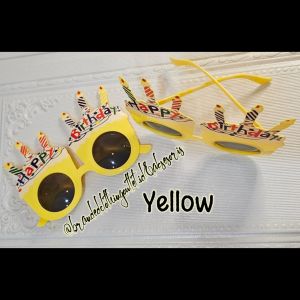 KACAMATA HAPPY BIRTHDAY ELASTIS / KACAMATA ULANG TAHUN MOTIF LILIN / BIRTHDAY GLASSES / BRG-8860