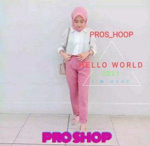 CELANA ANAK PEREMPUAN BAGGY PANT USIA 6 SAMPAI 14 THN