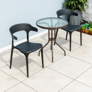 FENGZHAOHUANG | Outdoor Minimalist Nordic Garden Patio Balcony Chairs and Table Set