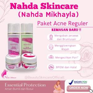 FREE BONUS!! NAHDA SKINCARE PAKET ACNE DAN NORMAL GLOW BPOM 100% ORIGINAL FREE BONUS