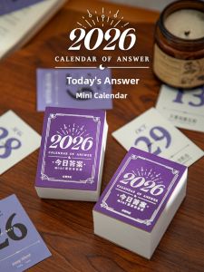 QINGHEJI | Stress-relieving Daily Tear Off Calendar Book Mini 2026 New
