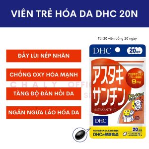 Viên uống DHC Astaxanthin chống lão hoá Nhật