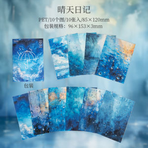 วัสดุพื้นหลังลายหยดน้ำขนาดใหญ่ สไตล์วินเทจ ศิลปะ สำหรับตกแต่งสมุดบันทึกและงานศิลปะ สติกเกอร์ PET สำหรับตกแต่ง DIY โน้ตแบบมีกาวในตัว