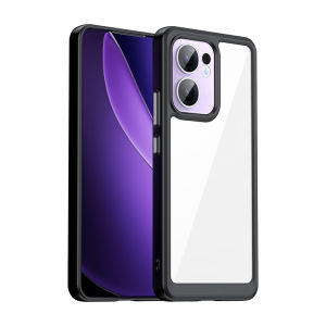 Oppo Reno 13F CPH2701 Case Air Cushion Shockproof Clear Matte Back Cover Hard Phone Case for Oppo Reno13 F 13F Reno13F CPH2699