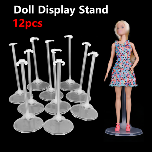 12PCS Transparent Stand Support For Dolls Clear Color Toy Figure Display Holder Prop Up Mannequin Model Storage rack