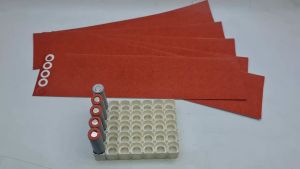 Miếng đệm dán cách điện cách nhiệt pin 18650 - Giấy Dùng dán bảo vệ chống chập chạm cực dương pin 18650