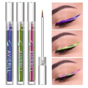 AVIERLL Slim Eyeliner Stick Màu Xanh Lá Cây Tươi Tắn Không Thấm Nước Lâu Trôi Chính Xác Không Chứa Cồn Kem Kẻ Mắt/phấn Mắt 1.6g