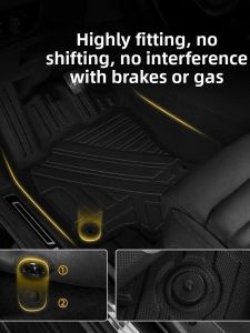 Waterproof Rubber Car Mat for Benz Mercedes GLC/GLC Coupe Special Vehicle Large Enclosed Carpet Tail Trunk Pad TPE Material