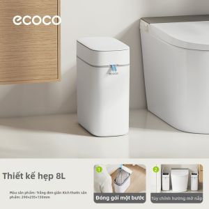 ecoco | Thùng Rác Tự Động Cho Không Gian Hẹp Trong Phòng Tắm