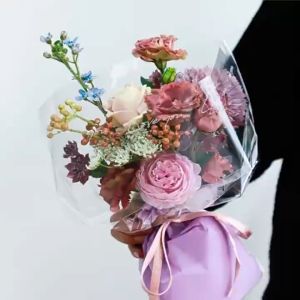 30 Lembar Plastik Bunga Mawar Tangkai Per Satuan / Plastik Bungkus Bunga Buket SF14