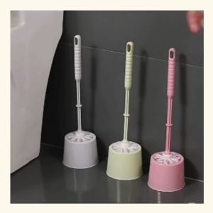 [MRSAVE] 1PCS Toilet Cleaning Brush Flexible Bathroom Cleaning Brush Toilet Bowl Brush with Holder (MS6960345230989)