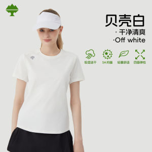 Womens Outdoor Short Sleeve T-Shirt Quick Dry Comfortable Cotton like Moisture Wicking Antibacterial Odor Control Summer New Style
