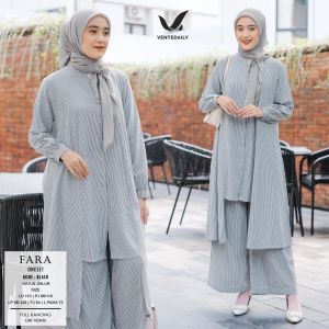 VT POLOS KATUN FARA SET SETELAN CELANA MOTIF VIRAL BEST SELLER [ NEW ] SETELAN WANITA FASHION MUSLIM LOUNA  ANDINI ONESET BY VENTE