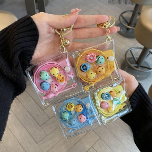 Cute Mini Petri Heil Wind-up Toy Keychain Kids Puzzle Small Game Model Decoration Doll Pendant