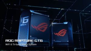 Hệ Thống Mesh WIFI6 ASUS Router ROG Rapture GT6 (Chuẩn AX11000 ba băng tần Router có thể mở rộng)  - Hàng Chính Hãng