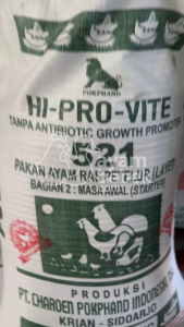 HI-PRO-VITE 521 - Pakan Ayam Petelur Masa Awal (Starter) | PT. Charoen Pokphand | AyamBebek.com