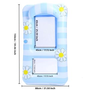 Phao Nổi Hồ Bơi Rooxin - Giường Phao Phao Bơi Ghế Nằm Thư Giãn Trên Biển