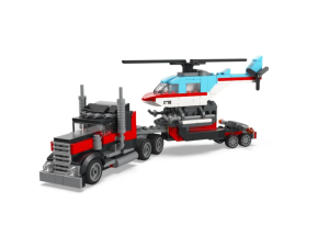 LEGO CREATOR 31146 Đồ chơi lắp ráp Xe tải vận chuyển trực thăng (270 chi tiết)